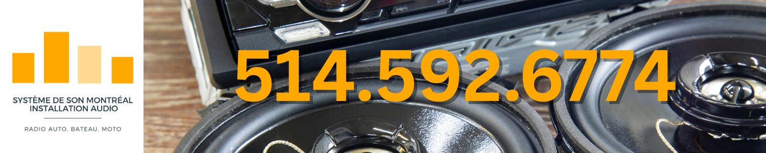Système de son Montréal - Installation Audio - Radio auto, bateau, moto